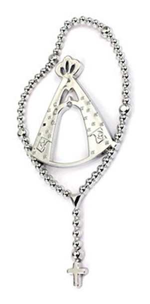 Adesivo Terco Nossa Senhora Aparecida Cromado 14cm Universal 0