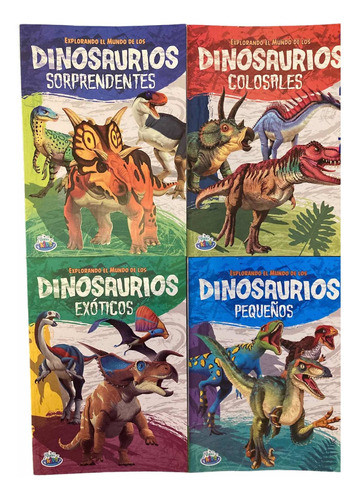 Libros Explorando El Mundo De Lo Dinosaurios Por 4 Libros 0