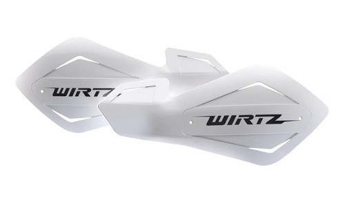 Cubre Puños Protector Manos Universal Atv Blanco Wirtz Juri 0