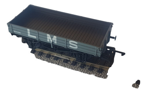 Vagón Abierto 3 Plank Inglés De La L M S Esc. 00 Dapol 0