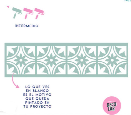 Plantilla Stencil Decolab Escalera 0