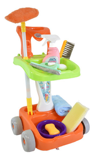 Juego Set De Limpieza C/ Carro Aspiradora Niño 24 Pcs 0