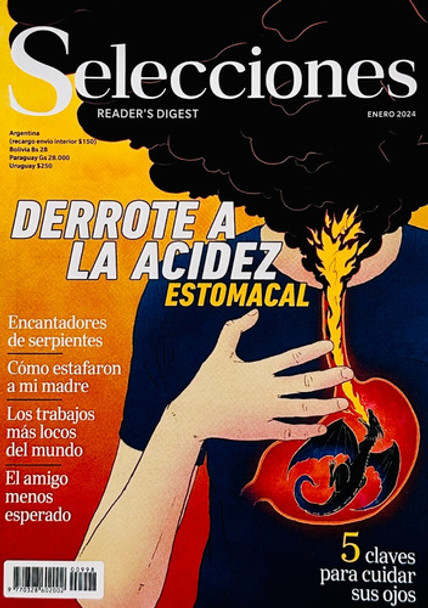 Revista Selecciones Nº 998 Enero 2024 - Derrote A La Acidez 0
