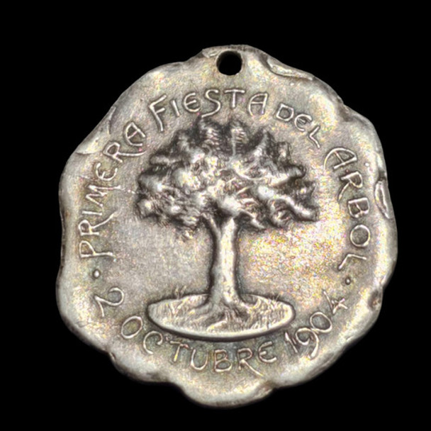 Medalla Primera Fiesta Del Arbol Año 1904 - 560 0