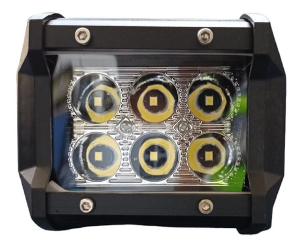 Faro Led 6 Led Rectangular 18w Claro 0
