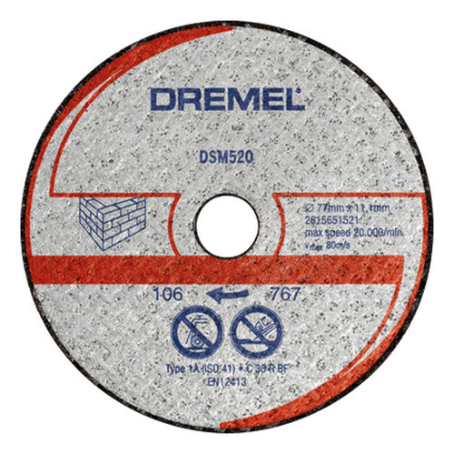 Disco De Corte Dremel Para Ladrillo X3  Saw-max 0