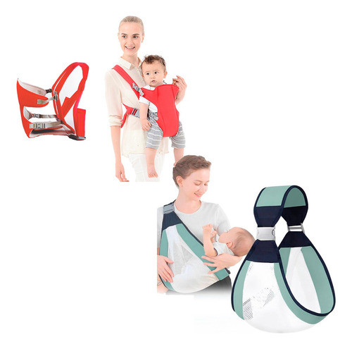 Canguro Bebé Mochilita De Tela Para Cargar Bebé Promo X 2 0