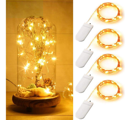 Anjaylia - Guirnalda De Luces Led Con Pilas 0