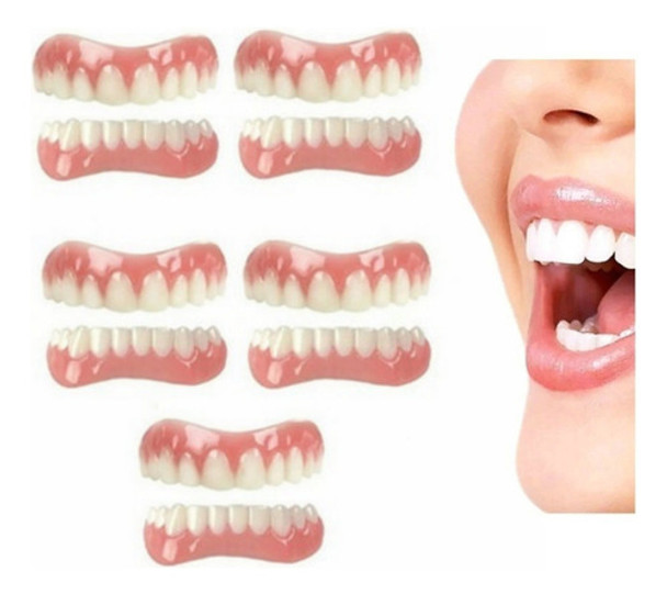 5 × Conjunto De Dentaduras Profissionais De Silicone Para De 0