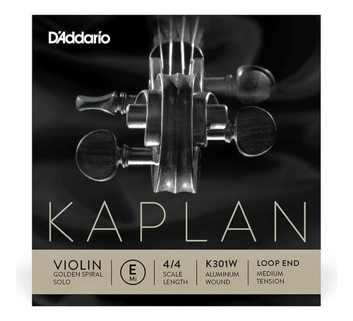 D'addario Kaplan Golden Spiral Solo Loop End Violín Single E 0