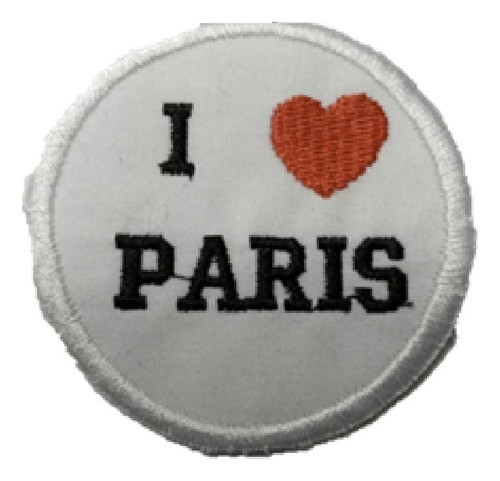 Parche Aplique Aplicacion Bordado I Love Paris Xunidad 0