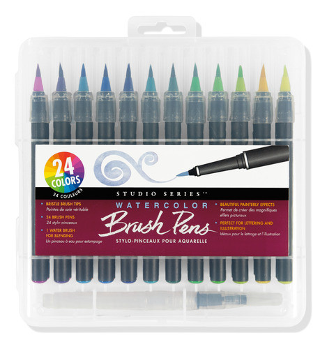 Set 24 Brushpens Watercolor Peter Pauper - Mosca 0