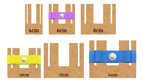 Laço Duplo Chanel Kit Gabaritos Mdf 6 Medidas Artesanato 0