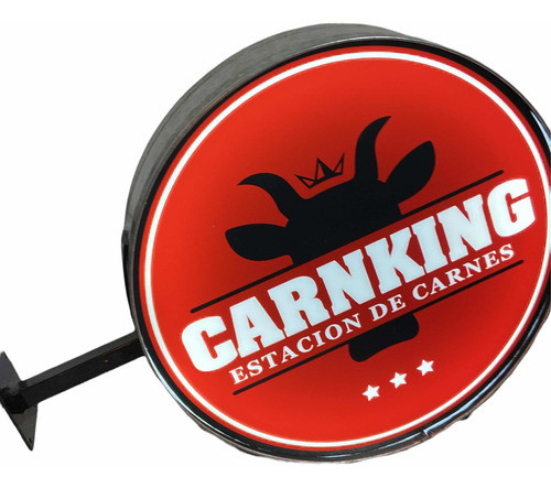 Cartel Luminoso Tipo Pastilla Doble Cara Con Soporte 0