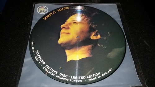 Simple Minds Vinilo Interview Picture Disc Muy Bueno 0