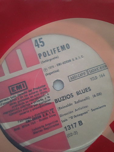 Polifemo - Oye Dios Qué Me Has Dado - Single Vinilo Kktus 0