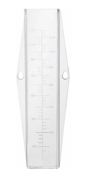 Pluviômetro Medidor De Chuva Transparente 130 Mm Acrílico 0