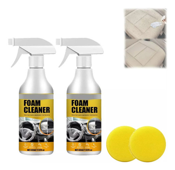 Limpador De Espuma Em Spray Automotivo De 2 Peças 0