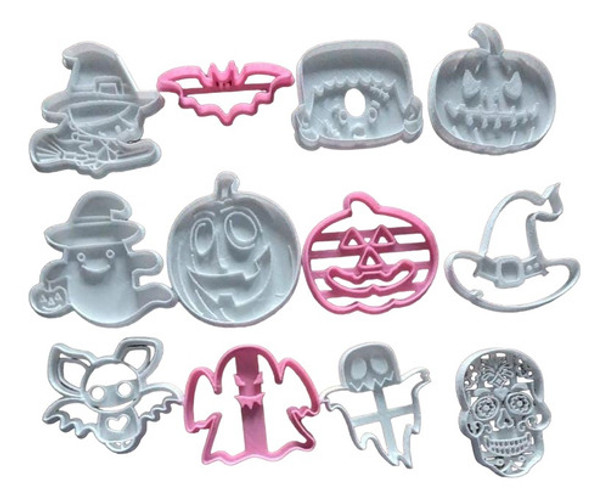 Cortantes Para Galletitas, Porcelana Halloween X12 0