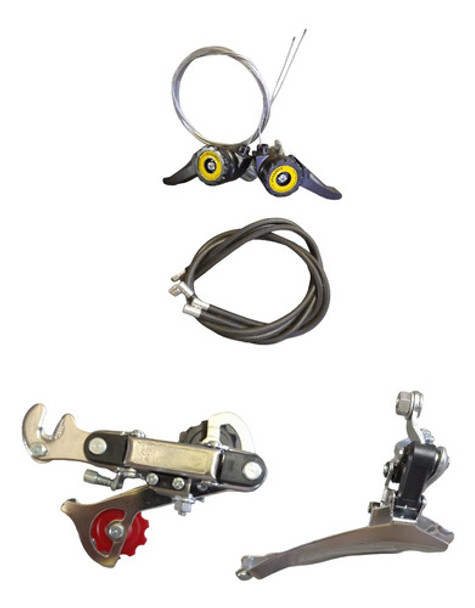 Kit De Cambios 18vel - Manijas Cambio Y Descarrilador 0