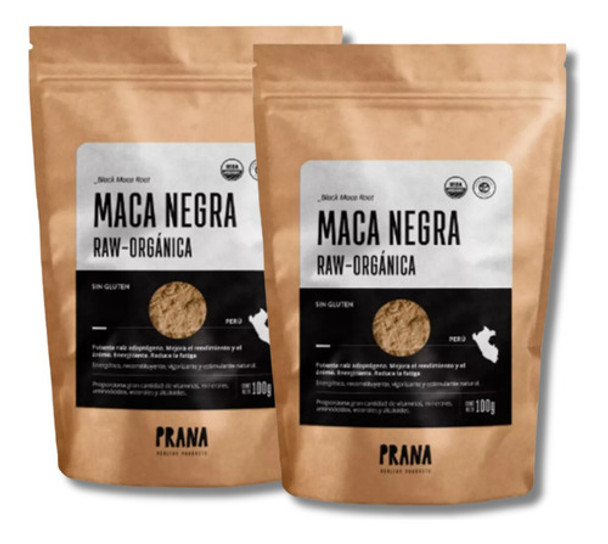 Maca Negra Orgánica 100g Prana - Graviola 0