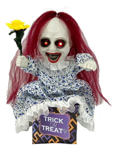 Colgante Muñeca Diabolica Con Luz Sonido Y Movimiento 0