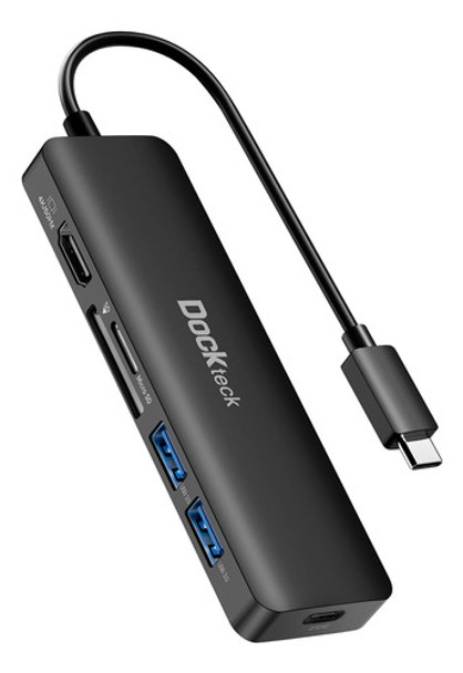 Adaptador Usb C Hub Hdmi Pd, Dockteck 6 En 1 Tipo C Hub Con 0