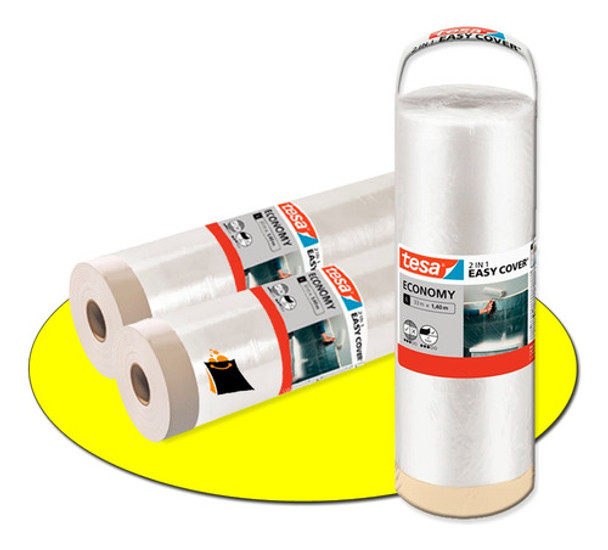 Cinta Papel Enmascarar Rollo Polietileno Film Rollo X 3 Un. 0 Cinta Papel Enmascarar Rollo Polietileno Film Rollo X 3 Un. 0