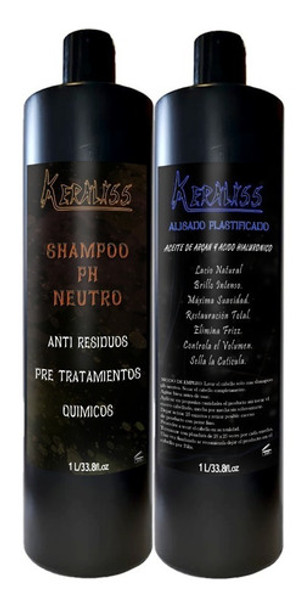 Alisado Plastificado 1lt + Shampoo 1lt 0 Alisado Plastificado 1lt + Shampoo 1lt 0