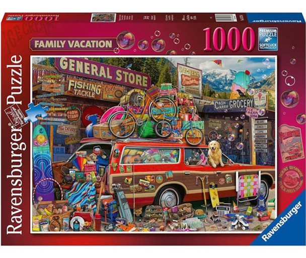 ~? Ravensburger Aimee Stewart Family Vacation 1000 Piece Jig 0
