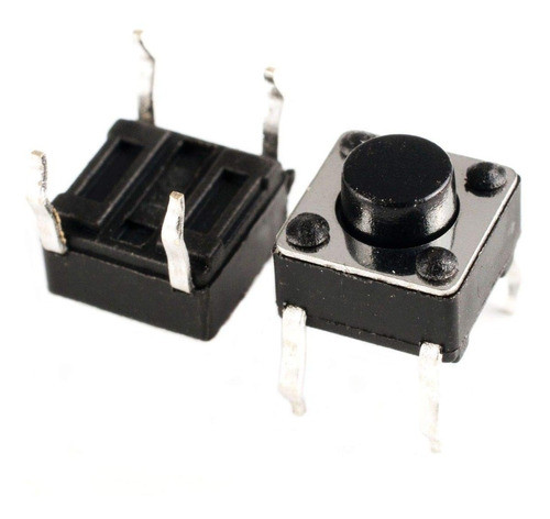 100 Unidades Touch  Tact Switch 5.1mm 4 Patas Electronica 0