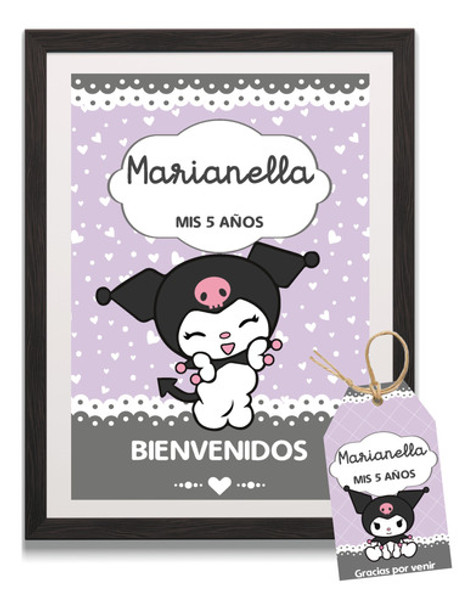 Kit Imprimible  Kuromi - Textos Editables 0