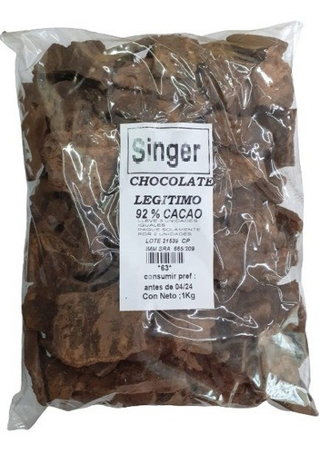 Chocolate 96 % Pureza 1kg 0