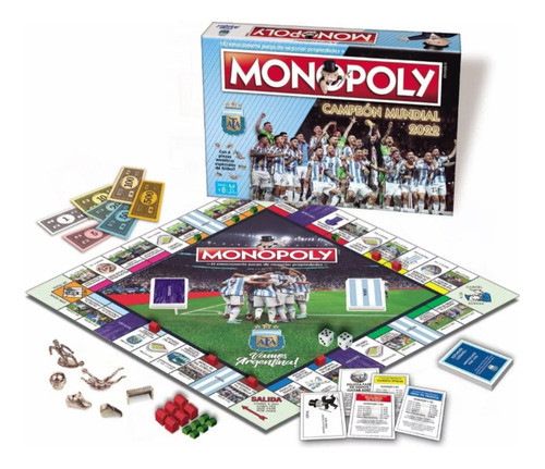 Juego De Mesa Monopoly Afa Campeones Del Mundo 0