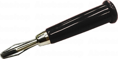 Conector Banana Macho Negro 0