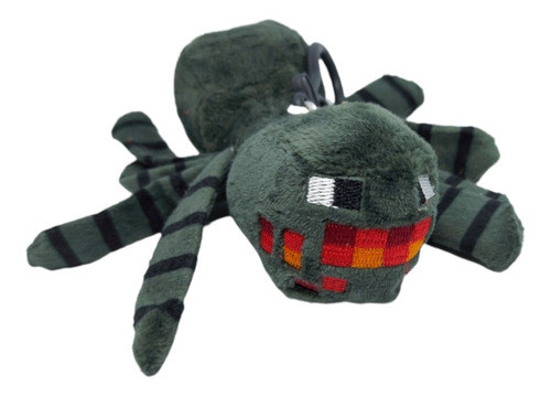 Araña De Minecraft - Mini Peluche Llavero Clip Colgar 0