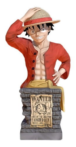 Figura De Acción - Luffy - One Piece - Busto  - 18cm 0