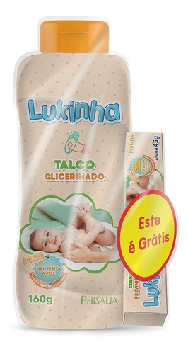 Talco Para Bebe Glicerinado Com Creme Assadura Grátis 160g 0