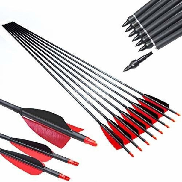 Flecha De Carbono Spine 600 32 X 12 Unidades 0