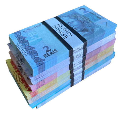 700 Dinheiro Falso De Brinquedo: Conjunto De Notas Divertida 0