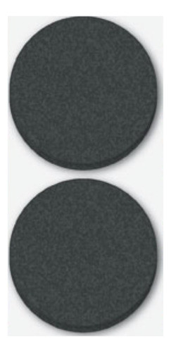 Blister Fieltro Tope Adhesivo Redondo Tekbond Negro 46mm 4u 0