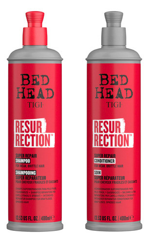 Combo Resurrection Shampoo X400ml + Acondicionador Tigi 0