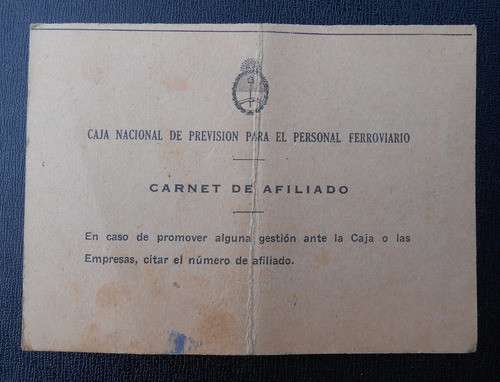 Carnet Ferroviario Ferrocarril Caja Prevision Social 1965 0