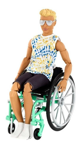 Muñeco Silla De Ruedas Ken Barbie Fashionista Gwx93 0