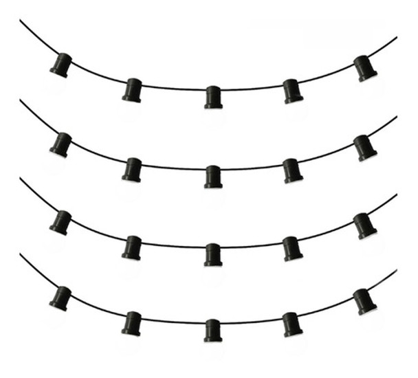 Guirnalda Para Luces Exterior Deco Tira 10 Mts Sin Lamparas 0 Guirnalda Para Luces Exterior Deco Tira 10 Mts Sin Lamparas 0