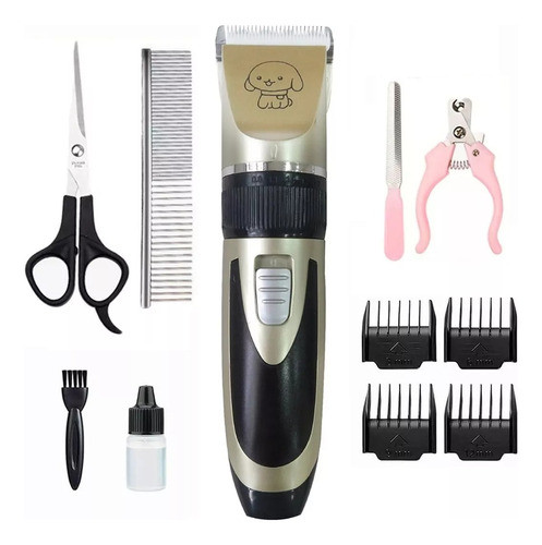 Maquina De Cortar Pelo Recargable Canino Perros C Accesorios 0