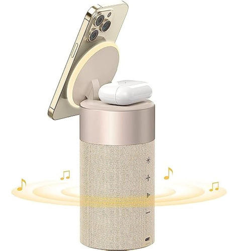 Colsur Altavoz Bluetooth, Cargador Inalámbrico 0