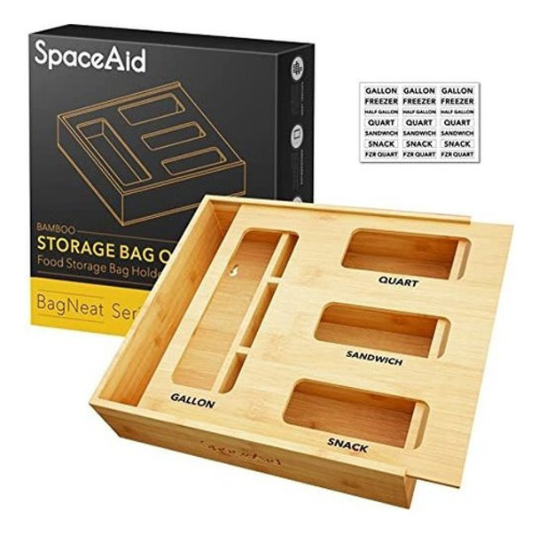 Organizador De Almacenamiento Para Cajon De Cocina En Madera 0