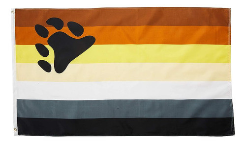 Banderas Estándar De Calidad Rf015 Bear Pride Flag, 3 Por 5' 0