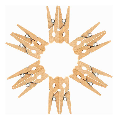 Broches De Madera Mini X 400 Unidades 0
